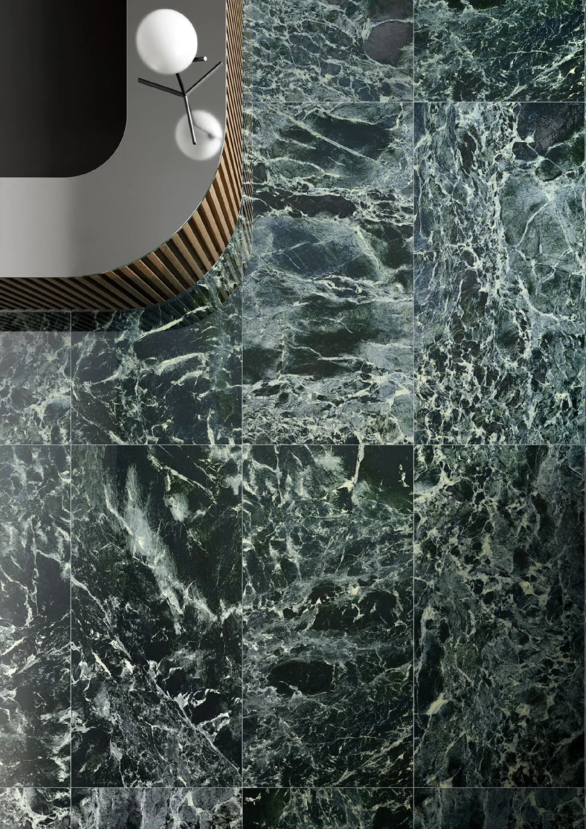 Sound of Marbles Verde Intenso 74x74 Mat.Gat.1