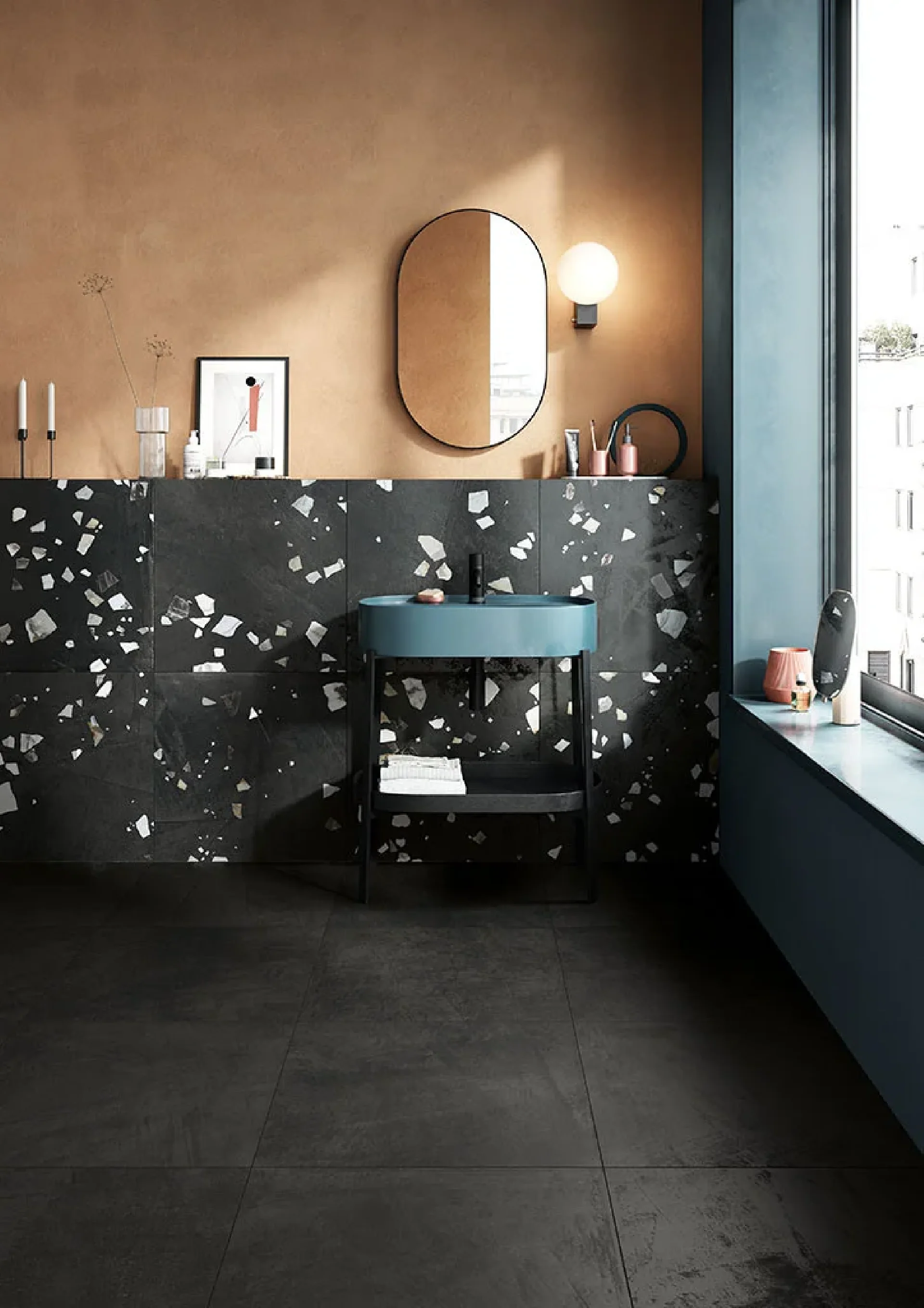 Schegge Grafite Deco 90x90 Nat.Ret.Gat.1