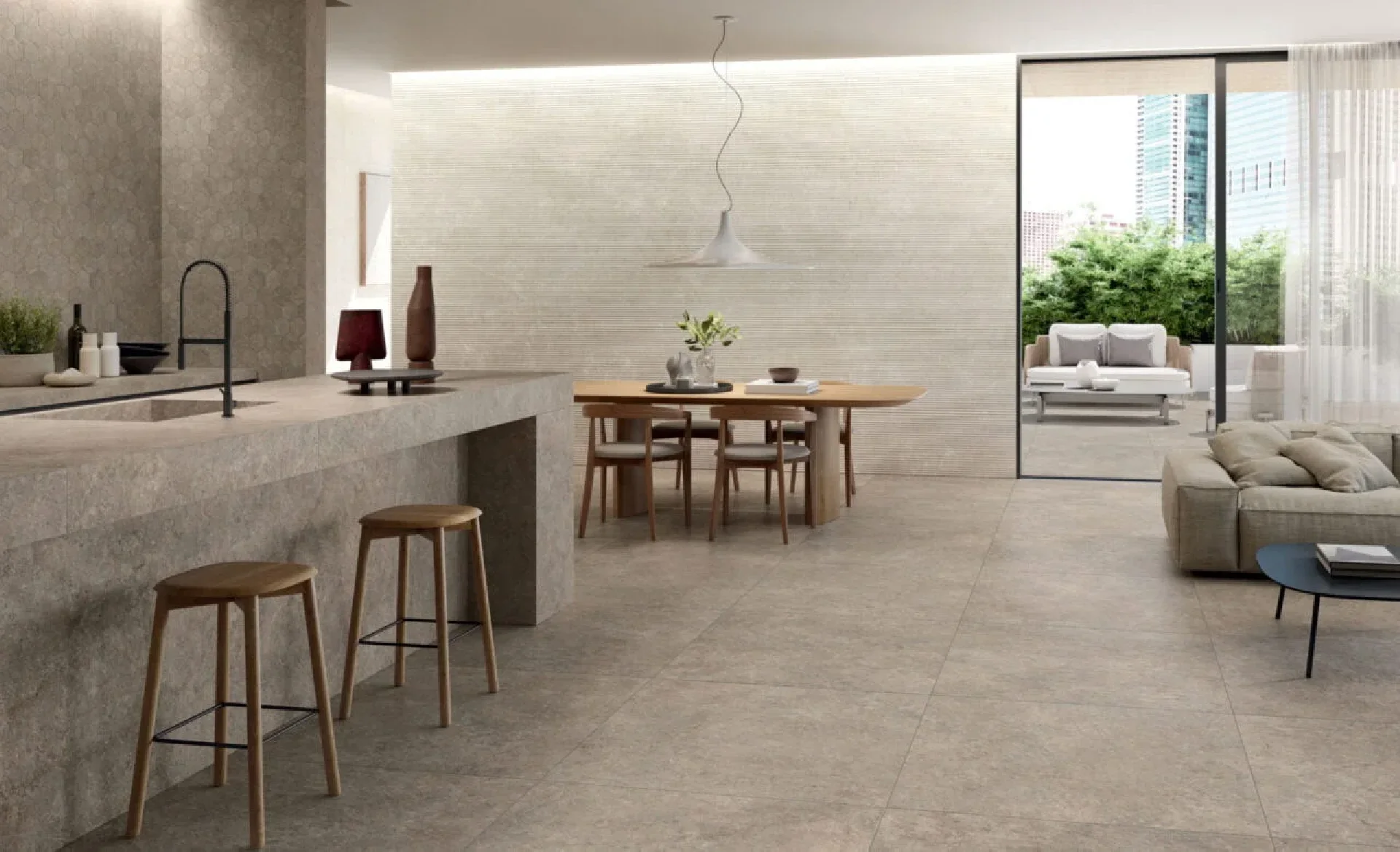 Landstone Taupe 100x100 Nat.Ret.Gat.1