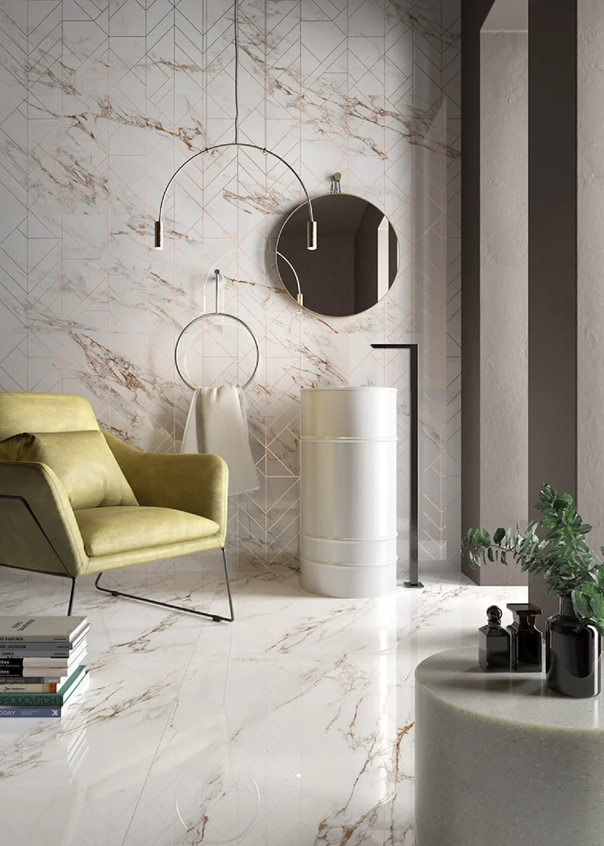 Sunshine Capraia White 60x120 Shine Rett.Gat.1