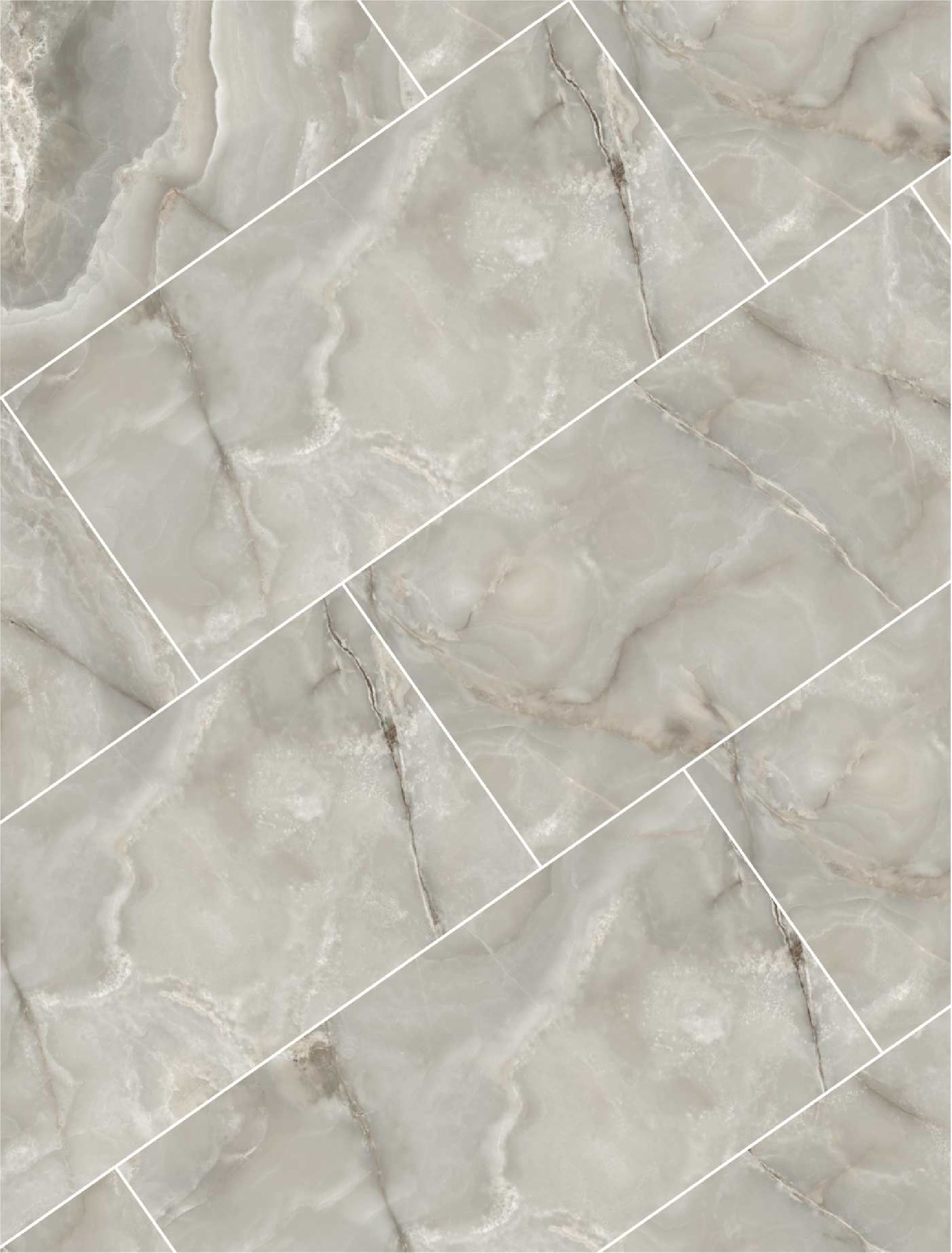 Onyx&More Silver Onyx 60x60 Glossy Ret.Gat.1