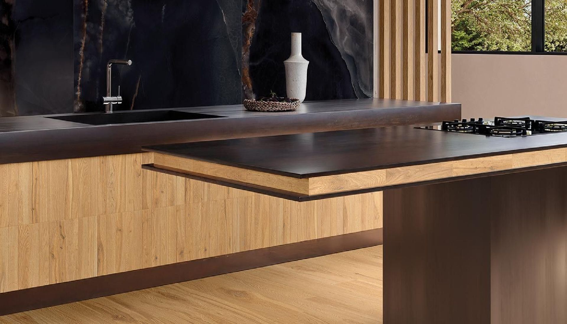 Playwood Playtangram Pure Oak 100x100 Nat.Gat.1