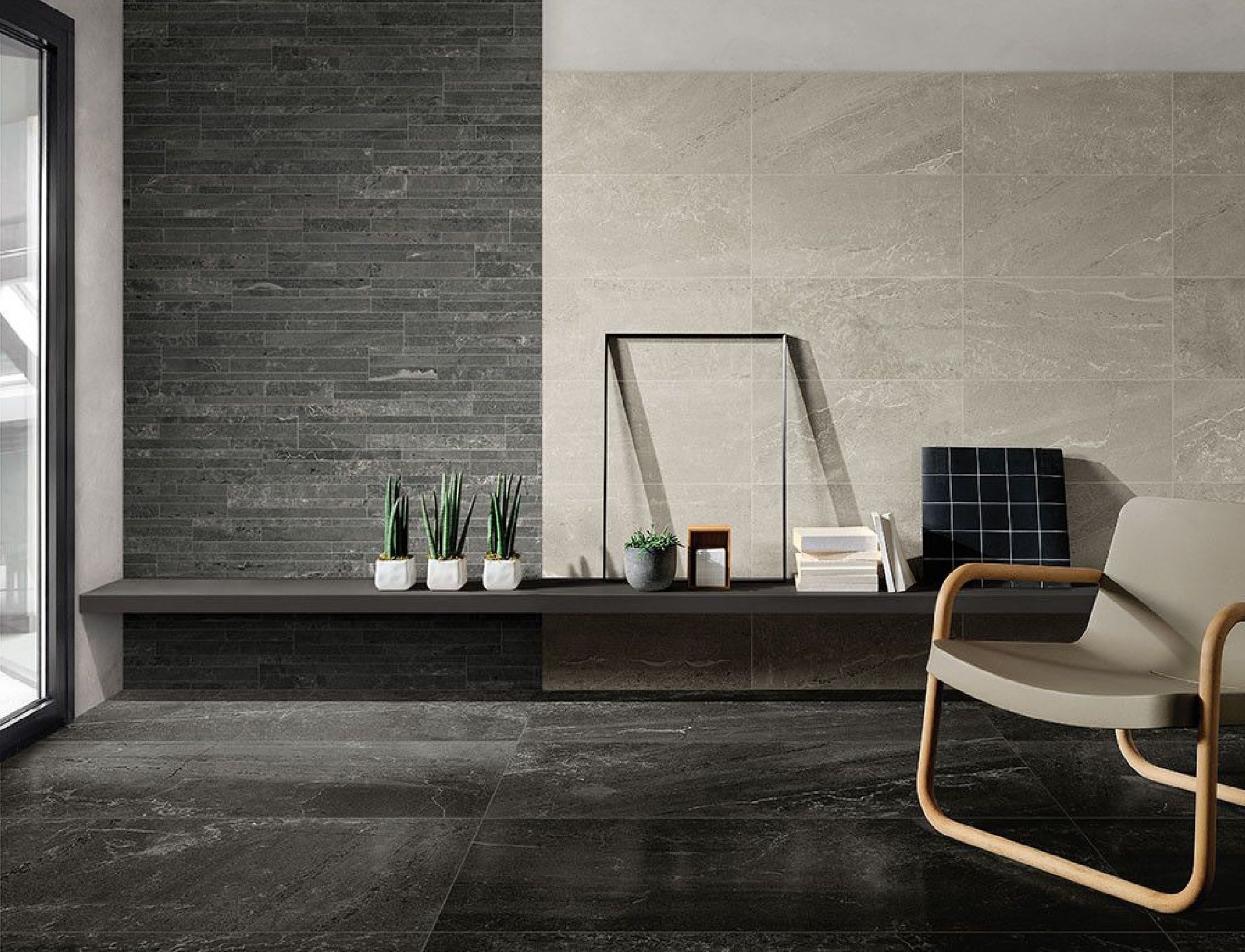 Blendstone Graphite 60x60 Lucidato Ret.Gat.1