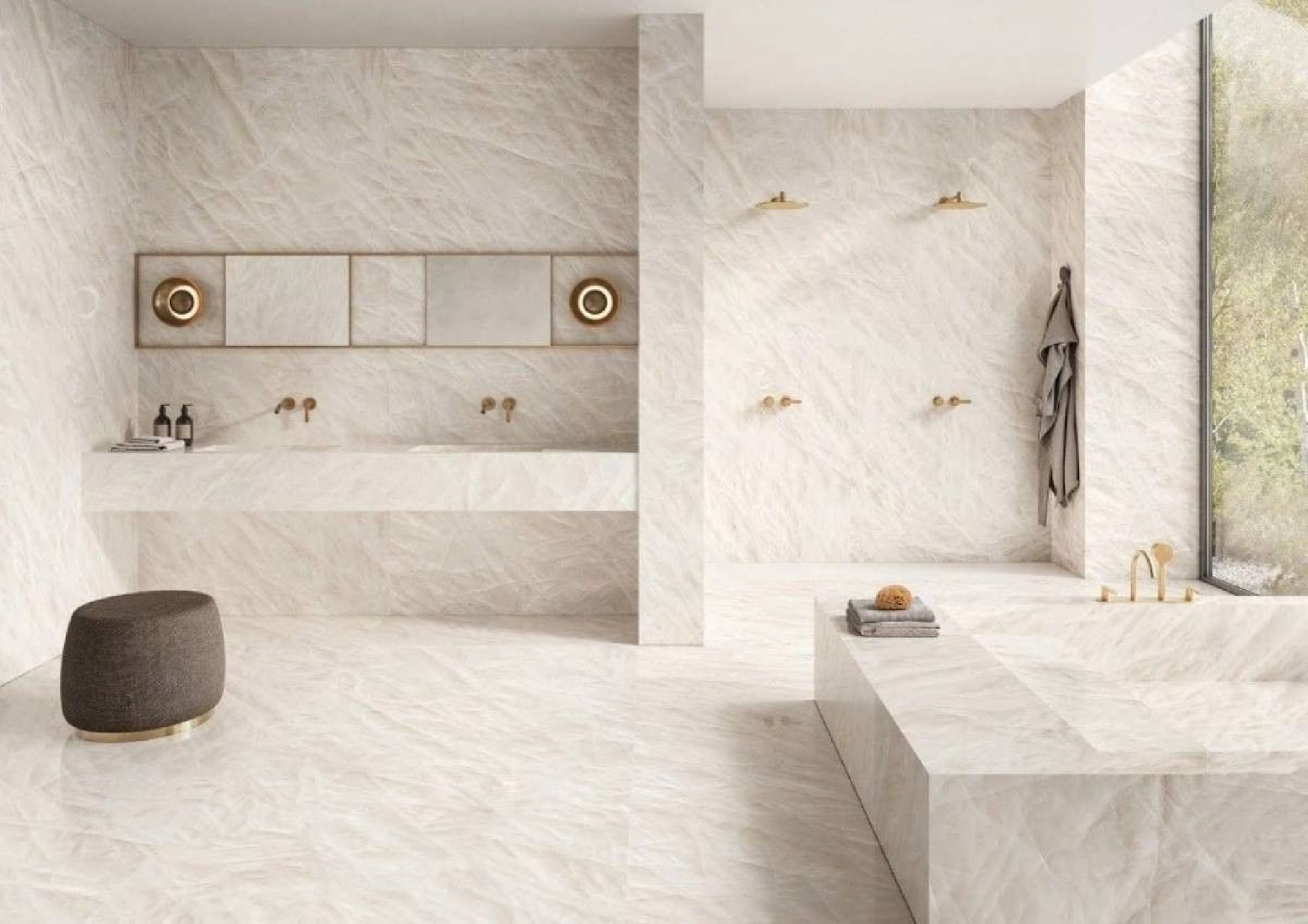 Tele di Marmo Crystal Vitrum White 60x120 Silk Gat.1