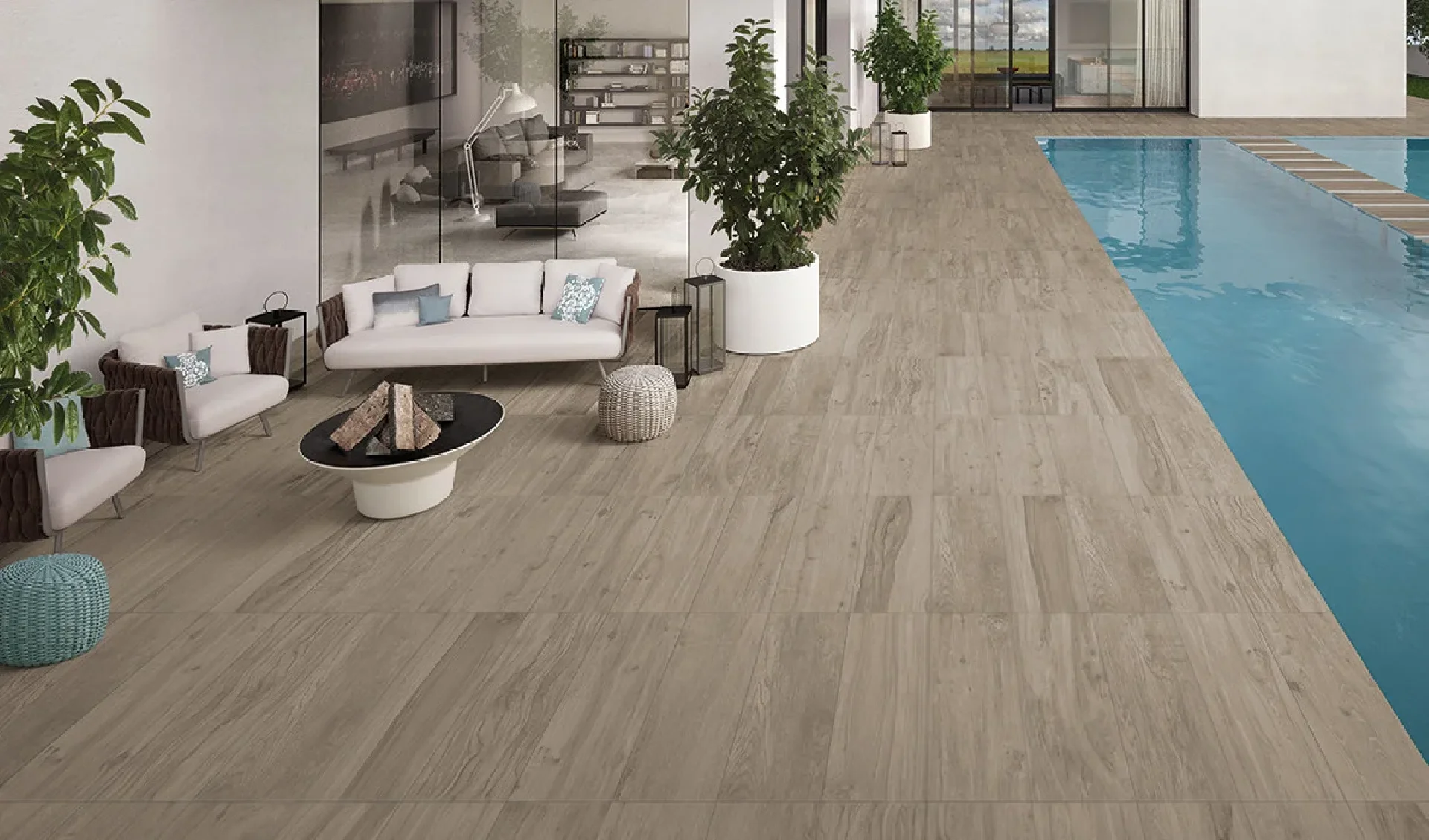 Wood Talk Brown Flax 20x120 Rett.Gat.1