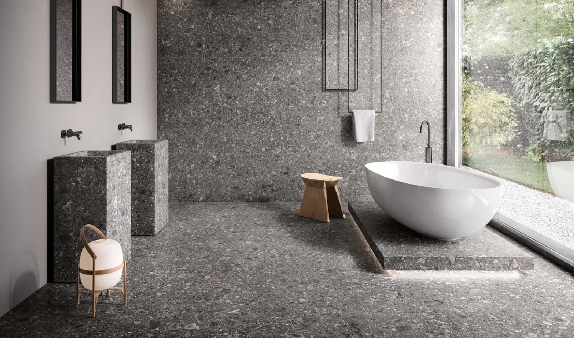 Lombarda Nero 90x90 Naturale Rett.Gat.1