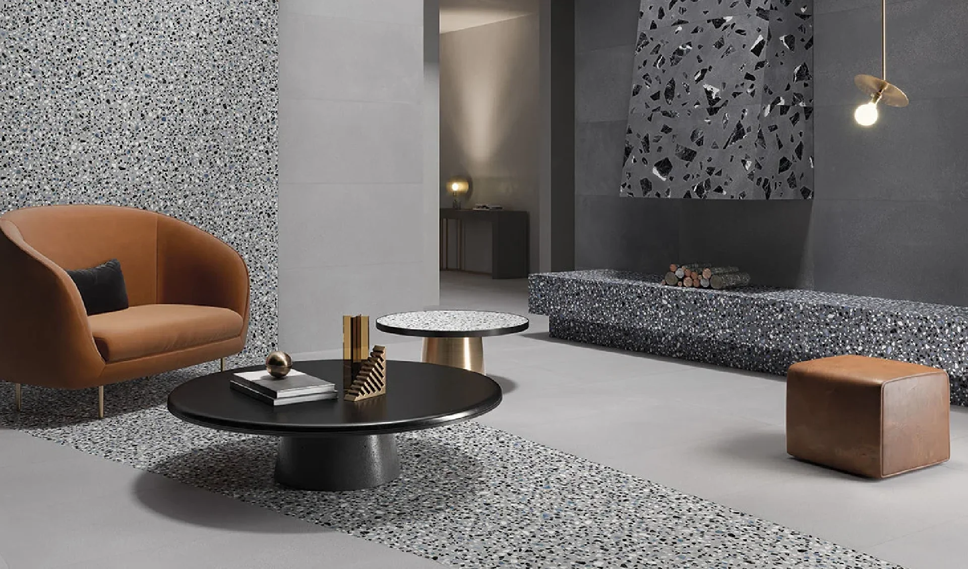 Medley Minimal Dark Grey 90x90 Naturale Rett.Gat.1