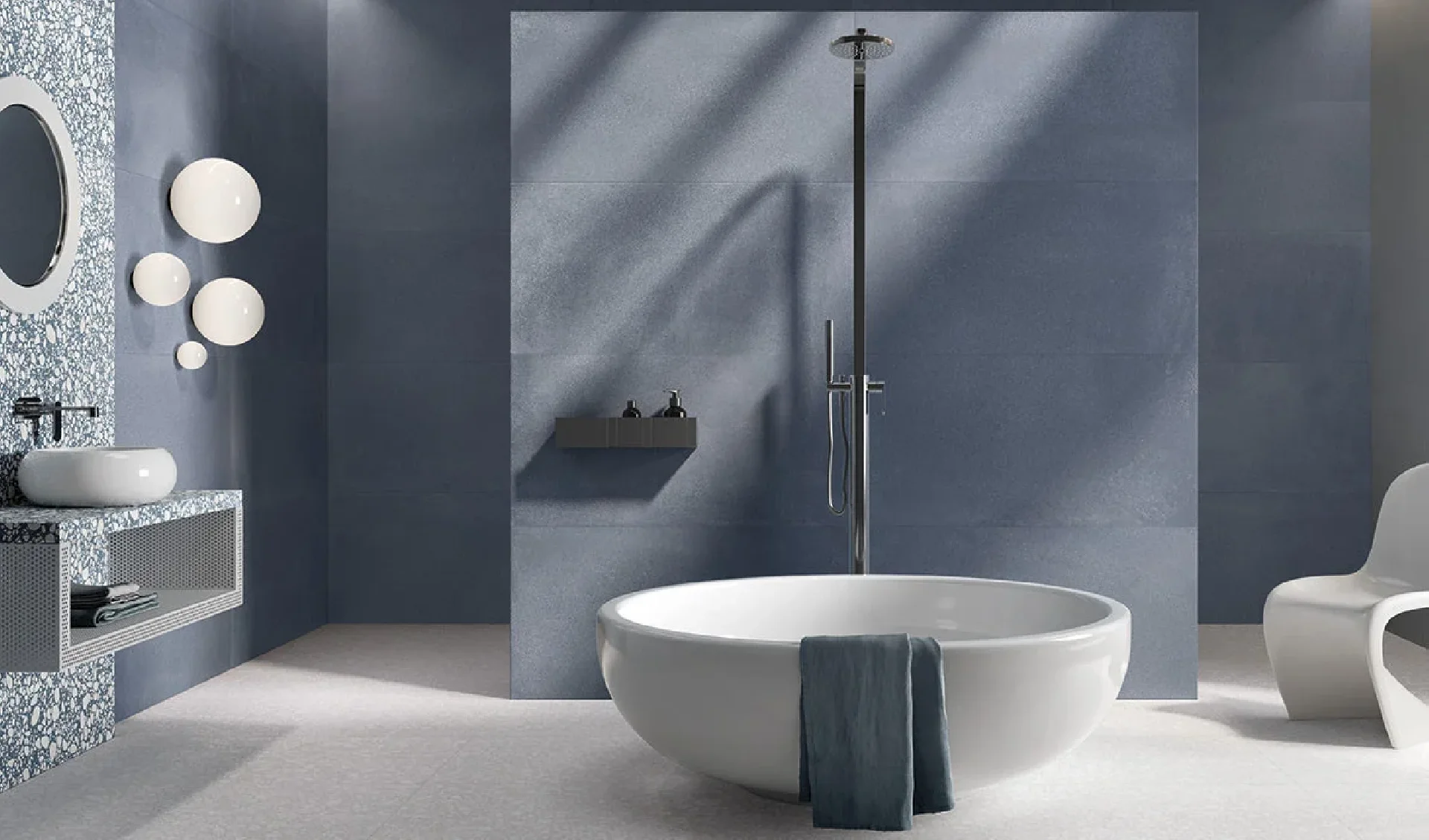Medley Minimal Dark Grey 90x90 Naturale Rett.Gat.1