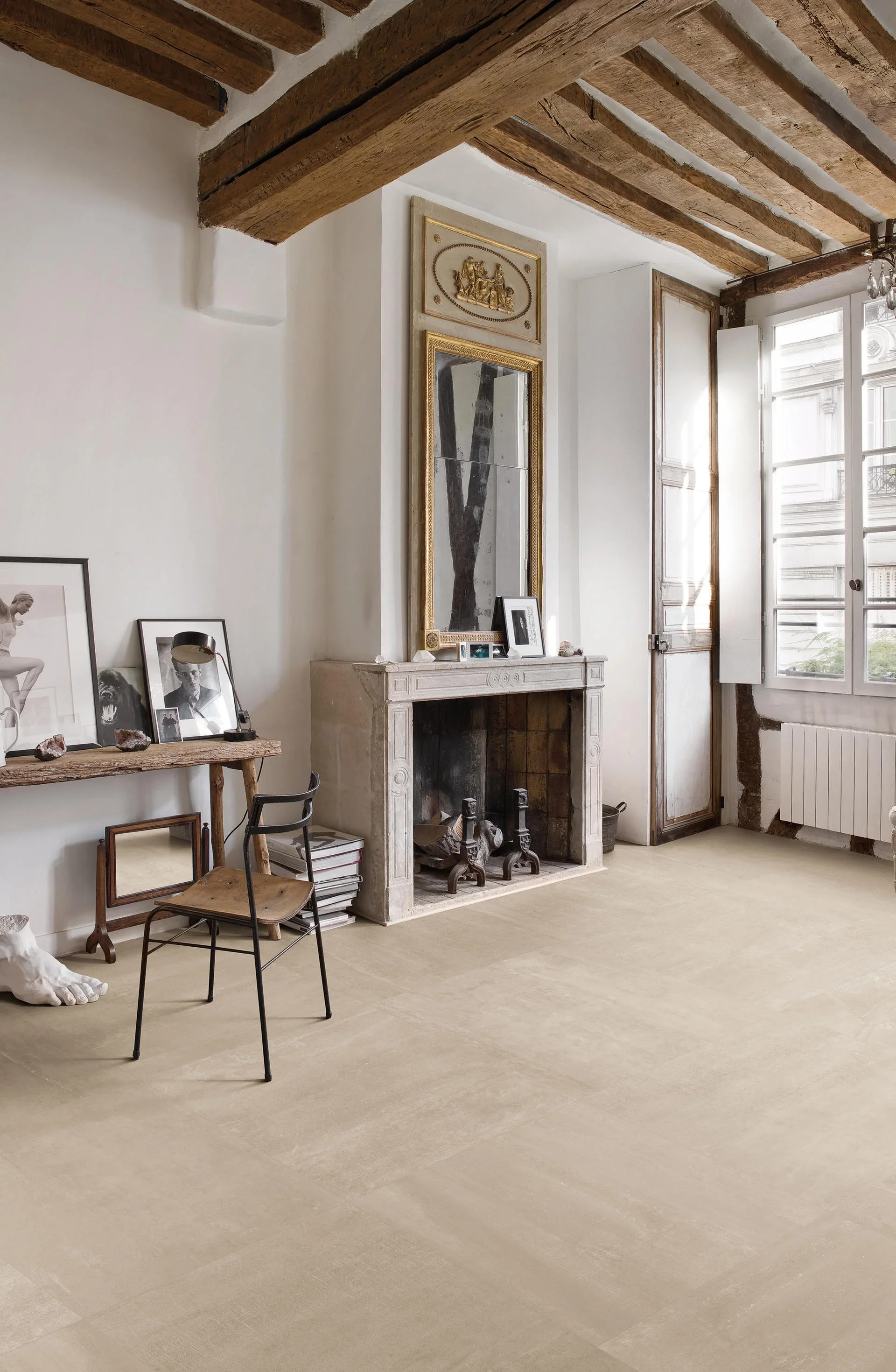 Gesso Taupe Linen 120x120 Naturale Gat.1