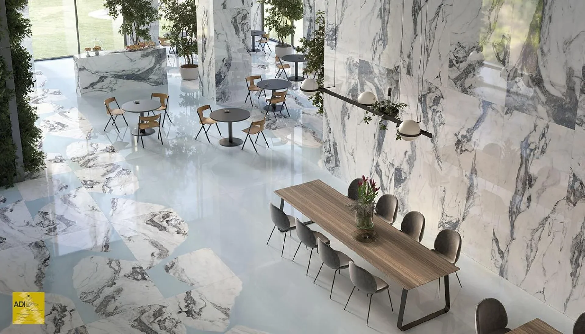 Unique Marble Marmo Bianco Siena 90x180 Full Lapato Gat.1